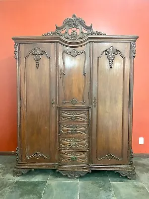 Vintage Antique Oak Wardrobe Closet Armoire • $3399.99