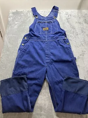 Vintage Washington Dee Cee Sanforized Bibbed Carpenter Jeans Overalls 70’s • $85.44