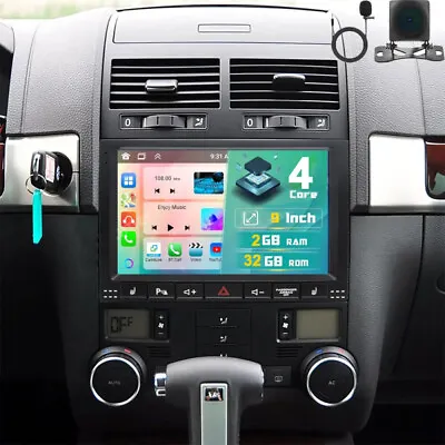 For Vw Touareg 2003-2010 Android 13 Car Navi Gps Apple Carplay Stereo Radio 9'' • $138.89