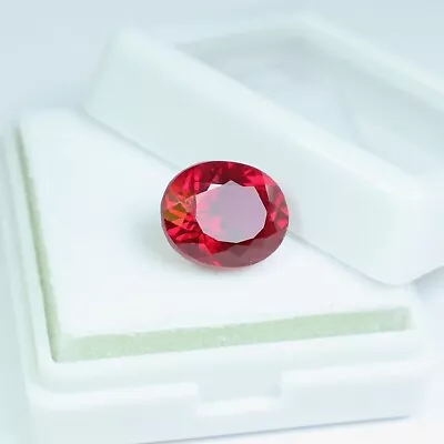 6.90 Ct Flawless Natural Mogok Red Ruby Certified Oval Cut Loose Gemstone • $22.19