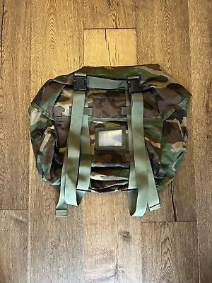 USGI M81 Woodland Camo MOLLE II Modular Sleep System Carrier EXCELLENT CONDITION • $44.99