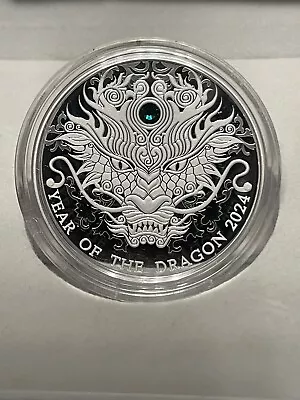 2024 Ghana Lunar Year Of The Dragon .5oz Silver Proof Coin • $85