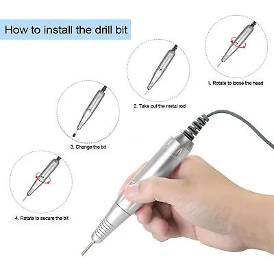 Professional Electric Nail File Drill Manicure Tool Pedicure Machine Set Kit U9g • $17.99
