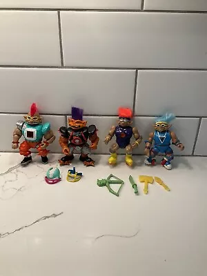 Vintage 90's Stone Protectors Action Troll Figures Lot Of 4 With Accessories • $47.49