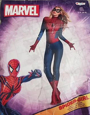 Spider-Girl Marvel Disguise Halloween Adult Costume Small (4-6) Comiccon Cosplay • $20