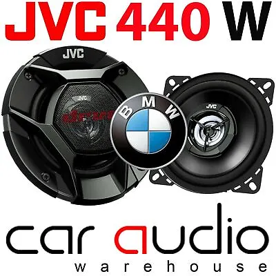 BMW 3 Series E90 2006 JVC 10cm 440 Watts 2 Way Front Dash Car Speakers Brackets • £34.99