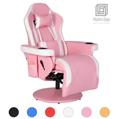 Video Gaming Recliner Chair Swivel Office Computer Racing Chair With Cupholder • $249.99