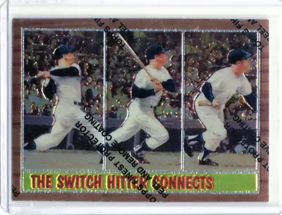 1997 Topps Mickey Mantle Finest Commemorative #34 Mickey Mantle NM+ W/ Peel SP • $4.99