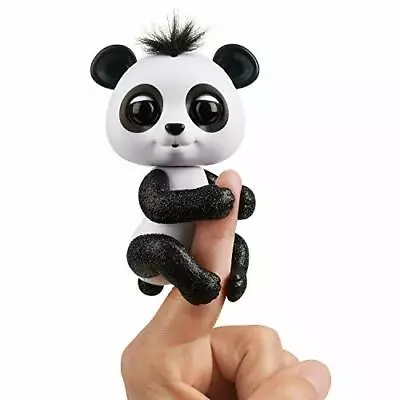 $43.52 • Buy Fingerlings Glitter Panda -  Drew White  Black - Interactive Collectible Baby