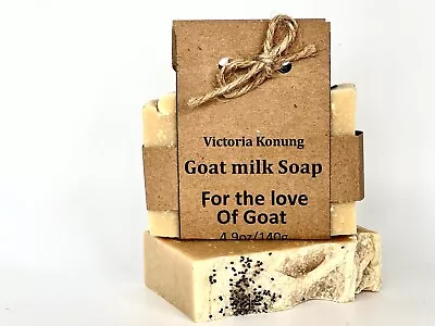 VK Zero Waste Soap Goat Milk Soap Handmade Soap Cold Process Soap GREAT GIFT 🎁  • £43.39