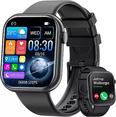 Smart Watch 2024 Newest 1.85 Inch Fitness Tracker Pedometer/Calories Multiple  • $41.99