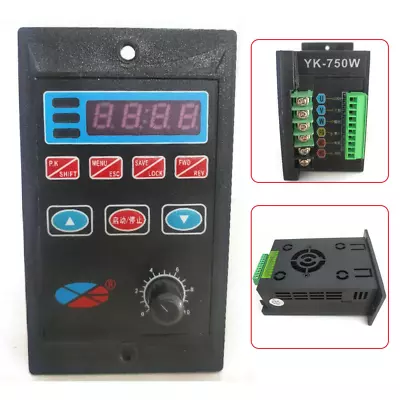 VFD 750W Single Phase Variable Frequency Drive Converter Inverter 3 Phase 220V • $39.90