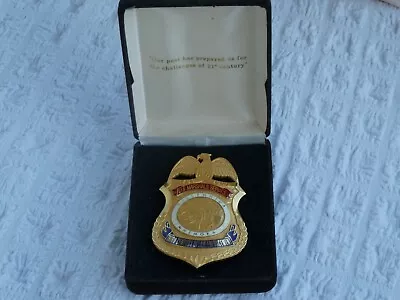 Orig U.S. MARSHALLS SERVICE GR DAVIS Co. Law Enforcement Badge Commemorative • $100