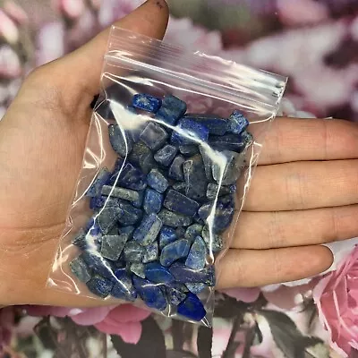 Lapis Lazuli Crystal Chips Small Blue Gemstone Polished Stones - 50g Bulk Lot • $5.80