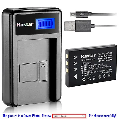 Kastar Battery LCD Charger For Universal Remote Control URC MX 880 As NP-60 • $12.99