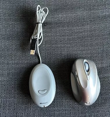 Microsoft Wireless Laser Mouse 6000 Silver Model 1052 W/ Receiver Tested Works • $36.79