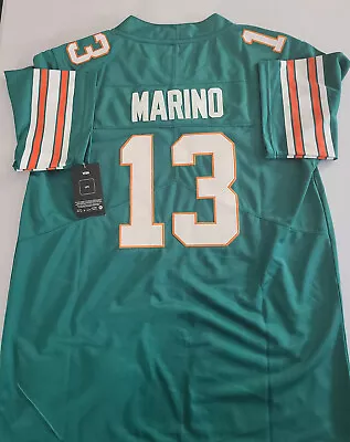 Stitched NWT Mens Dolphins Jersey #13 Dan Marino Sizes SMLXL2XL3XL *NEW* • $39.99