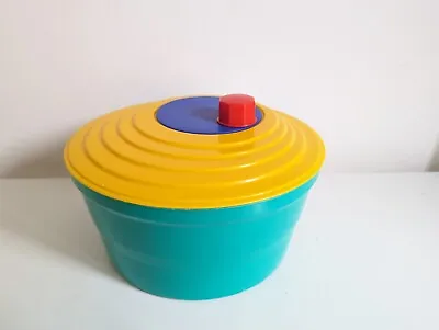 Vintage Post Modern Memphis Style Salad Spinner Washer Italian  • £24