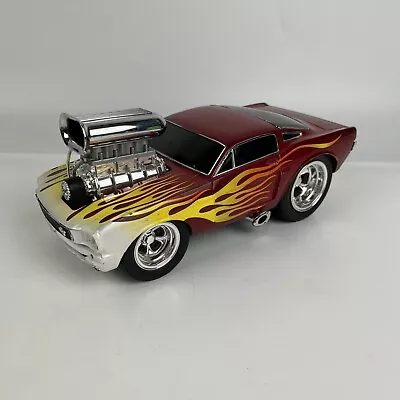 2000 Funline Muscle Machines 1/18 Scale -'66 Mustang - Red W/ Flames Too Hot • $39.99