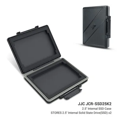 $18.99 • Buy JJC 2.5  Internal Solid State Drive SSD Hard Case Storage Holder Protection Box