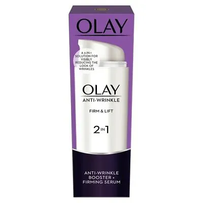 Olay Anti-Wrinkle Booster Firm & Lift 2-In-1 Day Cream & Firming Serum 50ml • £10.69
