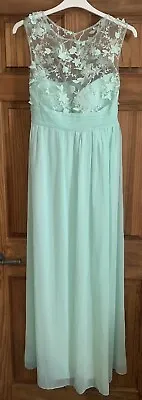 Sistaglam Mint Green Beverley Prom/Bridesmaid Dress Size 10 (New With Defect) • £9.99