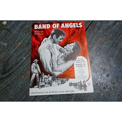 Vintage Movie Sheet Music  Band Of Angels  © 1957 Clark Gable Yvonne De Carlo • $9.60