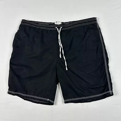 Hugo Boss Mens Swim Shorts Large Mesh Lined Trunks Pocket Black 7.5  • $16.87