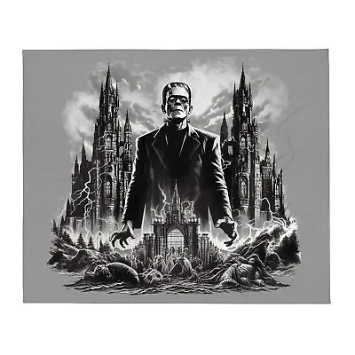 Frankenstein's Castle Blanket - Cozy Horrors Unveiled • $35.95