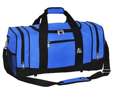 Gym Sport Travel Bag Trip Work Out All Purpose Large Duffel 25  Collapsable Blue • $17.99