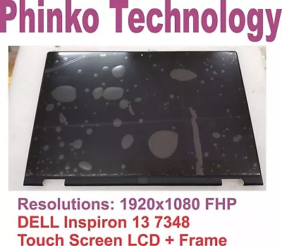 DELL INSPIRON 13 7000 7348 Touch Screen Assembly + Bezel 1920x1080 FHD 30pin • $285