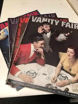 Lot 4: VANITY Fair 1932-1935 Vintage Magazines From WW2 Women’s History • $550
