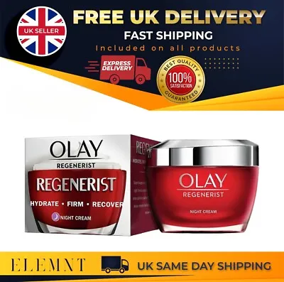 £12.99 • Buy Olay Regenerist 3 Point Moisturiser Anti-Ageing Night Cream 50ml - 487