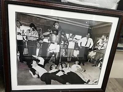 Muhammed Ali AKA Signed Framed Photo Poster With Beatles Authenticity Card • $4200