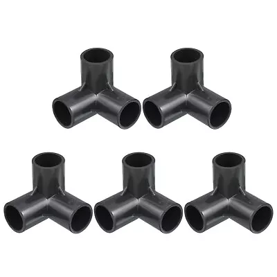 5Pcs 20mm ID U-PVC Pipe Fittings 3 Way Elbow Side Outlet Tee Pipe Connector • $11.78