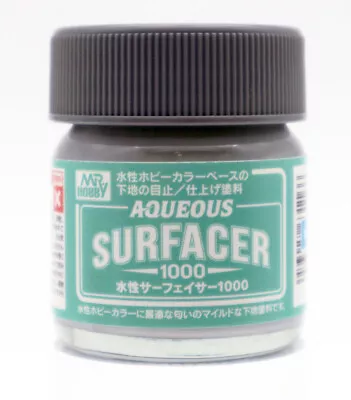 GSI Creos - Mr Hobby #GNZ-HSF01 Aqueous Grey Surfacer 1000  Brush-On (40ml) • $8.99