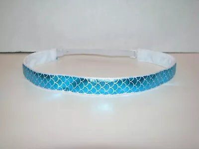 BLUE MERMAID Non Slip Headband Adjustable No Slip Sweaty Sports Hair Band • $7.50