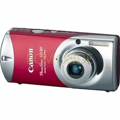 Canon Powershot SD30 5MP Digital Elph Camera 2.4x Optical Zoom - Rockstar Red • $199.99