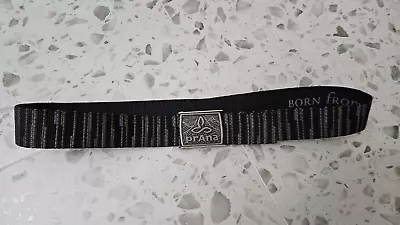 Prana Union Gray Black Bottle Opener D-Ring Belt Up To Sz 35 • $9.95