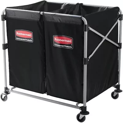 Rubbermaid Commercial Industrial Laundry Cart Collapsible X Cart - 2 (4 Bushel) • $200.15