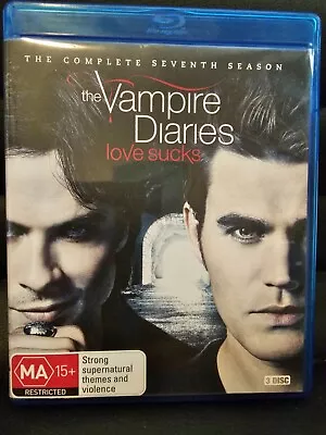 RARE - The Vampire Diaries Complete Seventh Season - Blu-ray - Series 7 Seven • $49.95