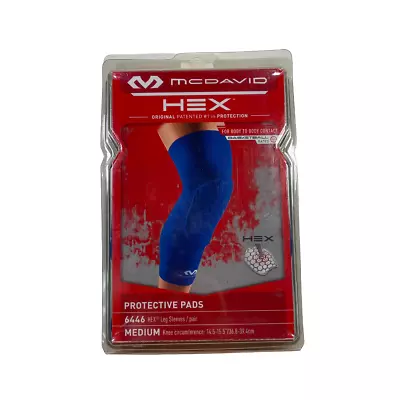 Mcdavid Knee Compression Sleeves Royal Pair M - Gently Used Damaged Box • $29.99