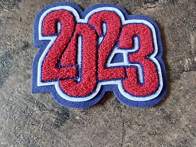$7.99 • Buy 2023 Chenille Letter Patch Red/White/Blue