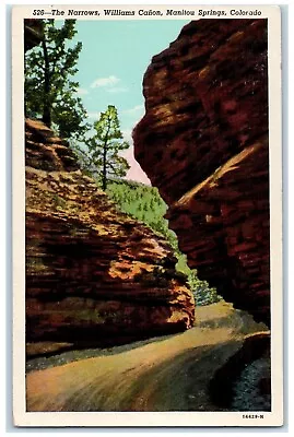 C1940's Narrows Williams Canon Manitou Picturesque Towering Colorado Postcard • $4.95