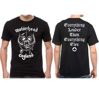 Motorhead  England  Officially Licensed Black Rock T-Shirt Adult Large Tee • $26.99