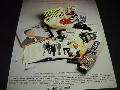 MOTOWN In The 90's MARVIN GAYE The Boys Various Artists PROMO POSTER AD • $9.95