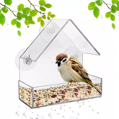 Window Bird Feeder For Outside With Strong Suction Cups Window Decoration USA • $9.99