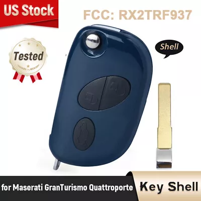 For Maserati GranTurismo Quattroporte 05-11 Flip Remote Key Shell Fob RX2TRF937 • $11.76