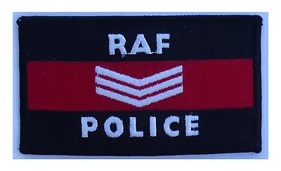 RAF Police Embroidered Cloth Badge - Sergeant (sgt) Iron Or Sew On Patch • £7.49