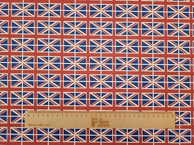 Allover Union Jack Fabric By Rose & Hubble Cotton For King Charles' Coronation • £5.50